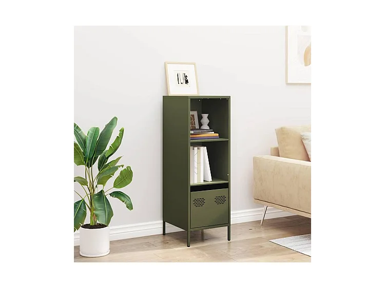 Buffet vert olive 35x39x103,5 acier