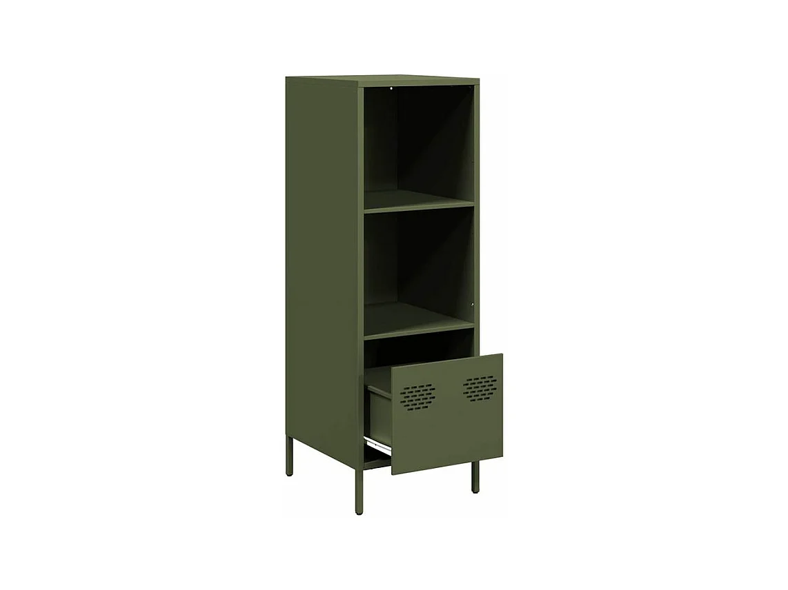 Buffet vert olive 35x39x103,5 acier
