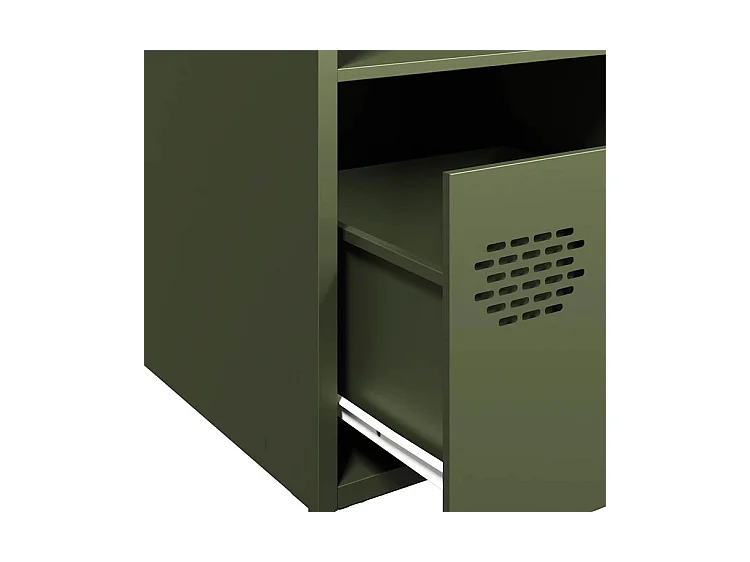 Buffet vert olive 35x39x103,5 acier