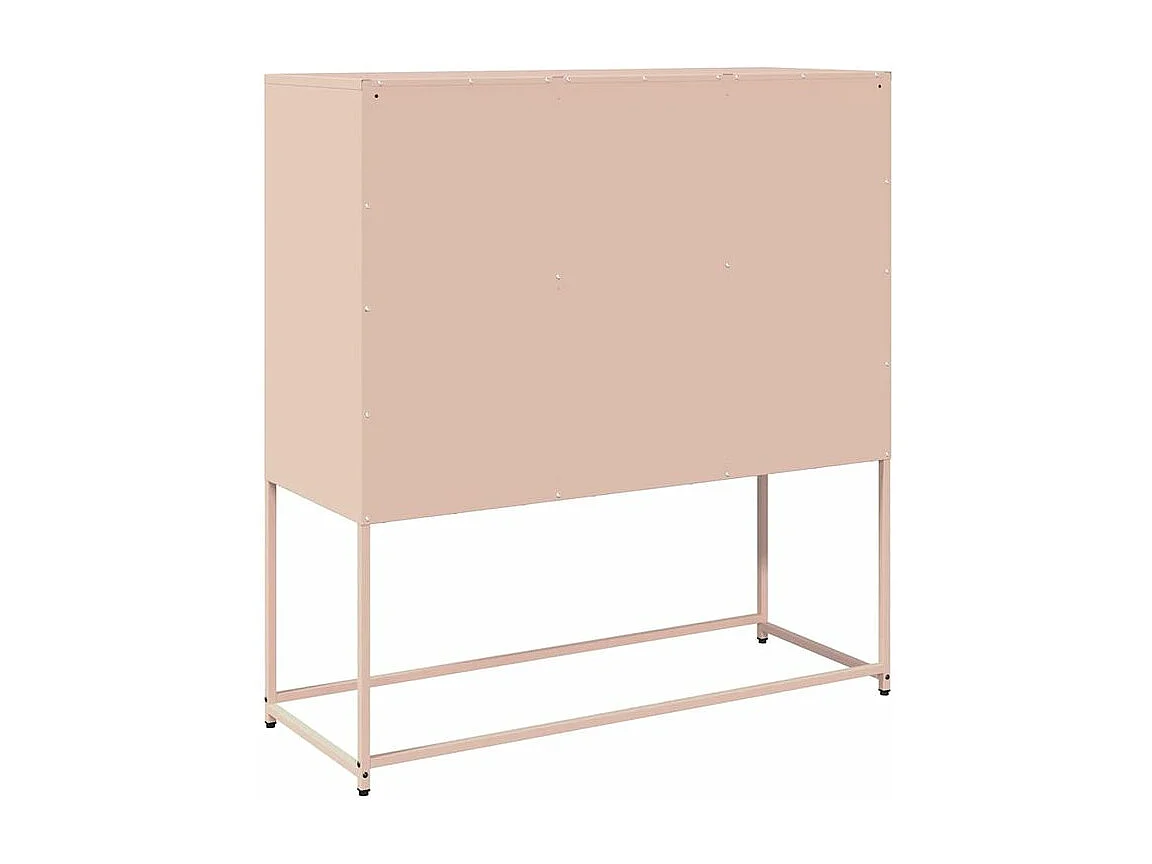 Buffet rose 100,5x39x107 acier laminé à froid