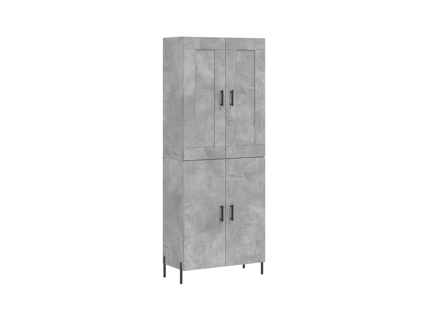 Buffet haut Gris béton 69,5x34x180 Bois d'ingénierie