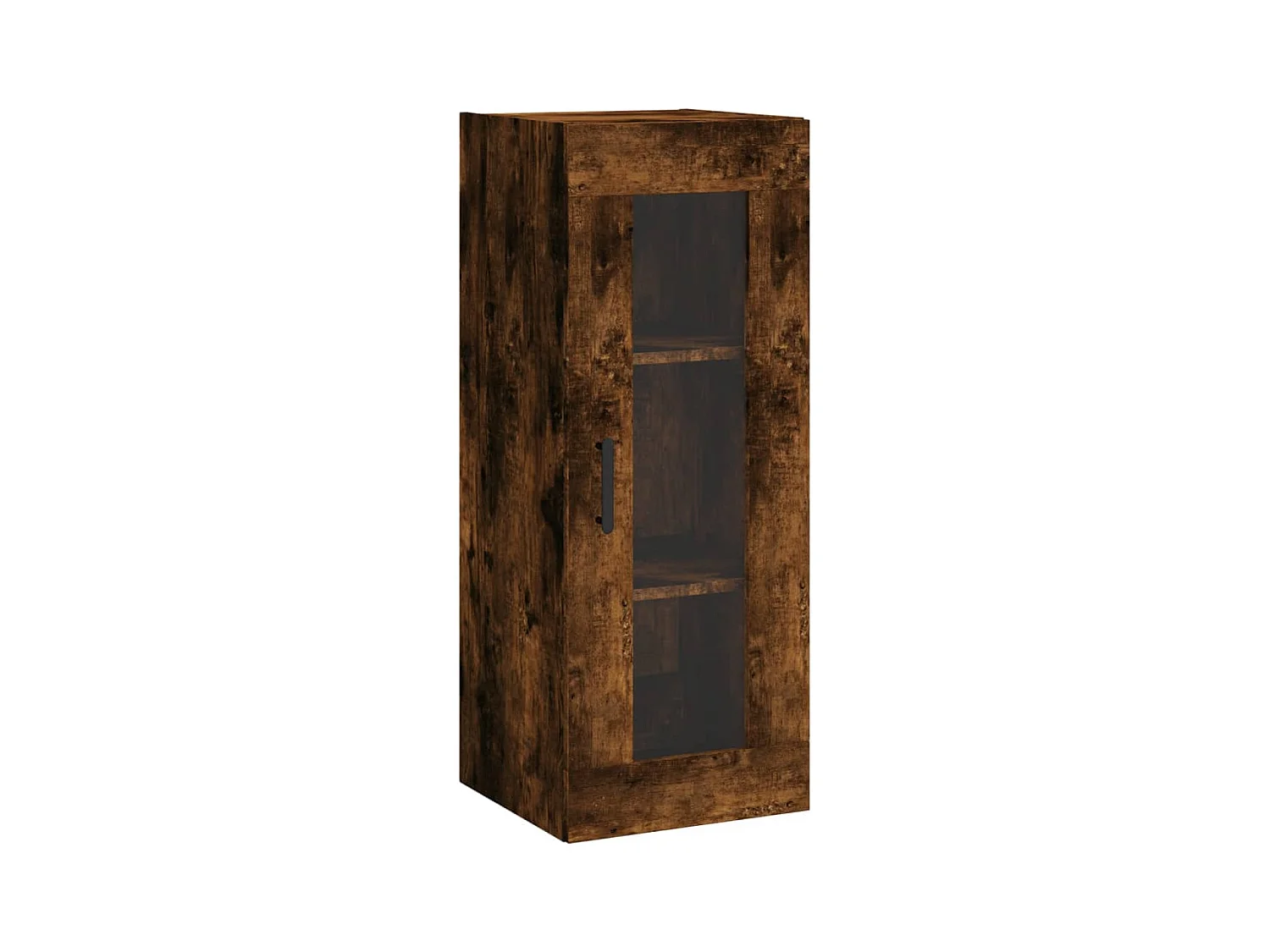 Buffet haut Chêne fumé 34,5x34x180 Bois d'ingénierie