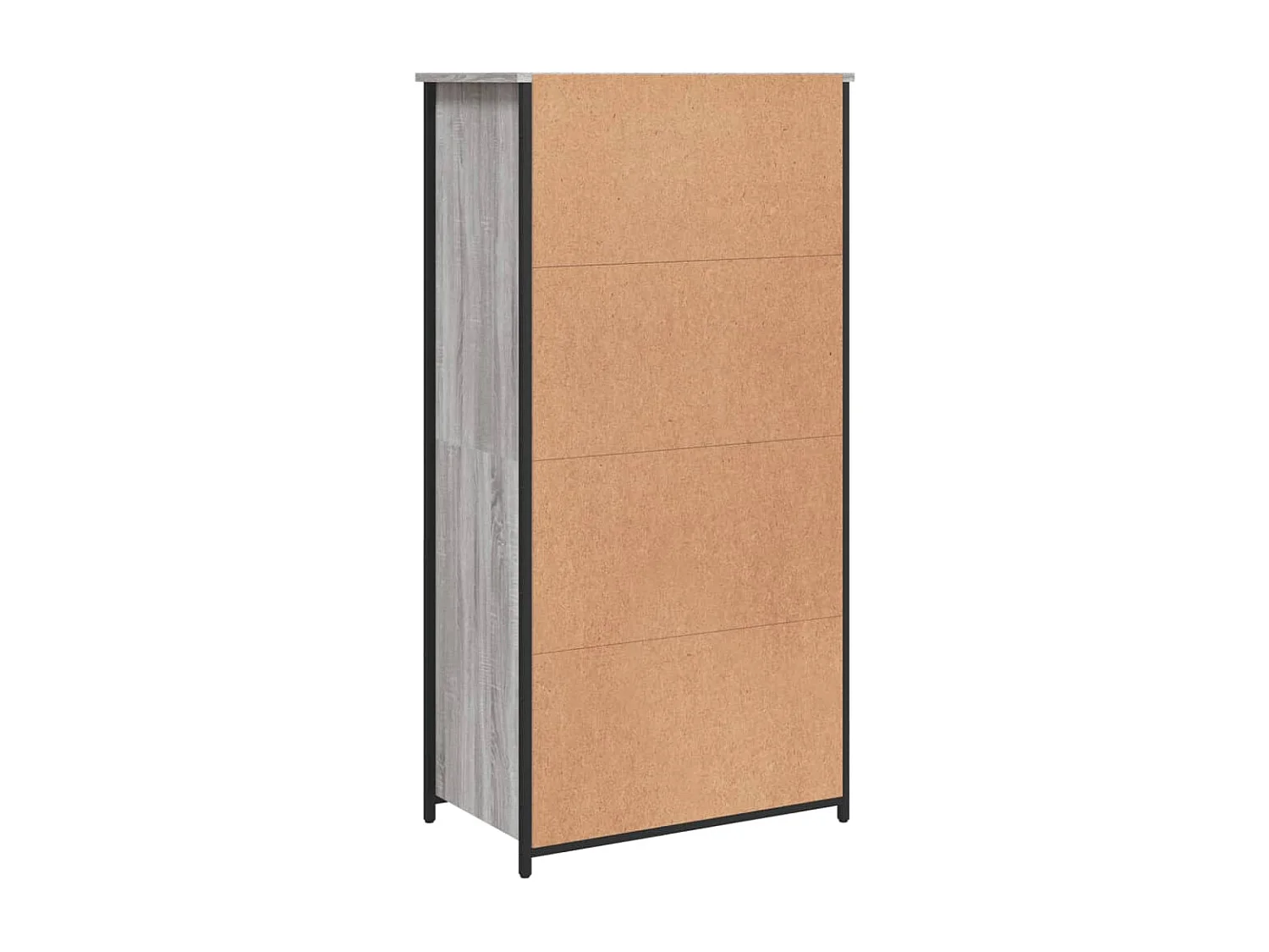 Buffet haut sonoma gris 62x36x121,5 bois d'ingénierie