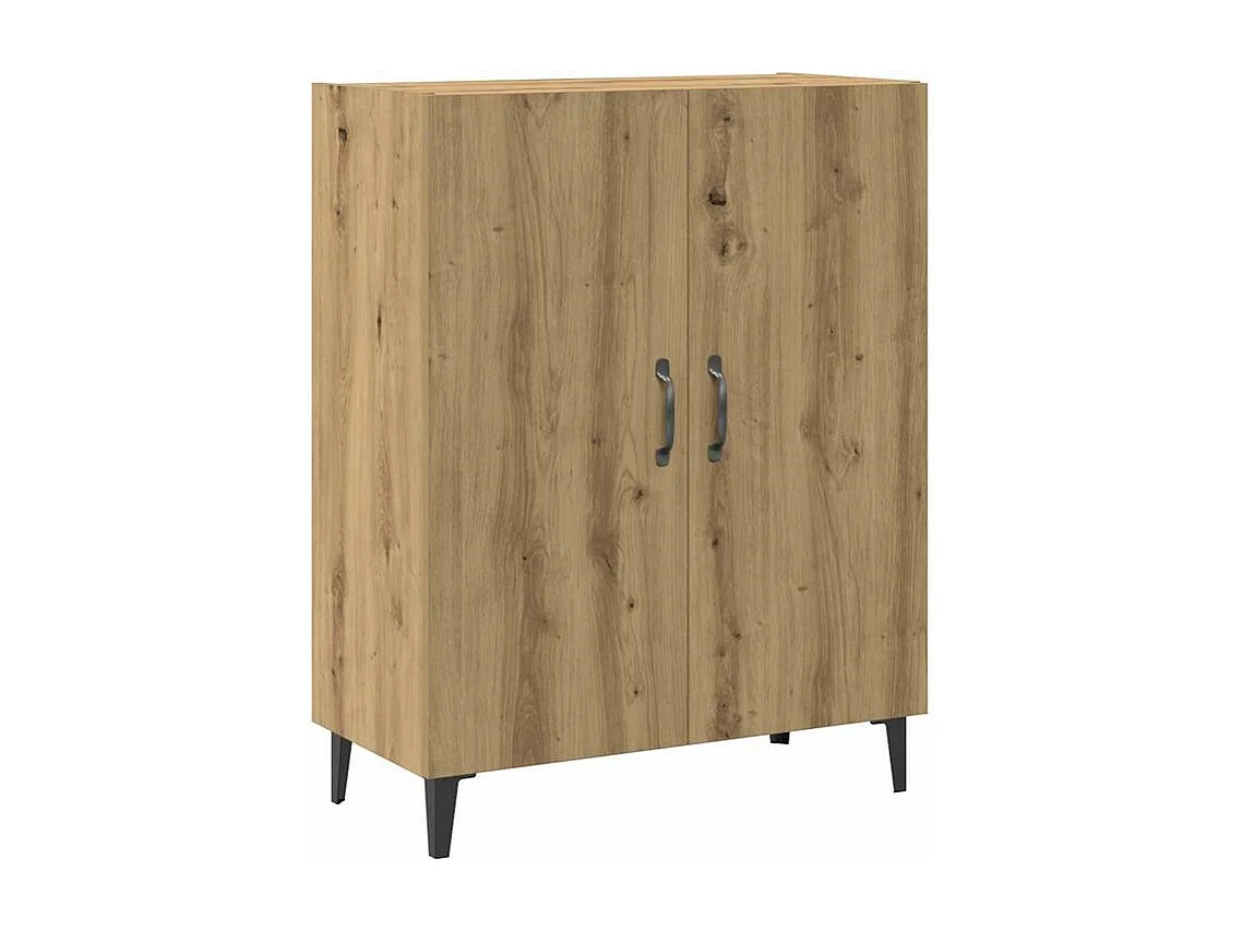 Buffet avec armoire murale chêne artisanal bois d'ingénierie