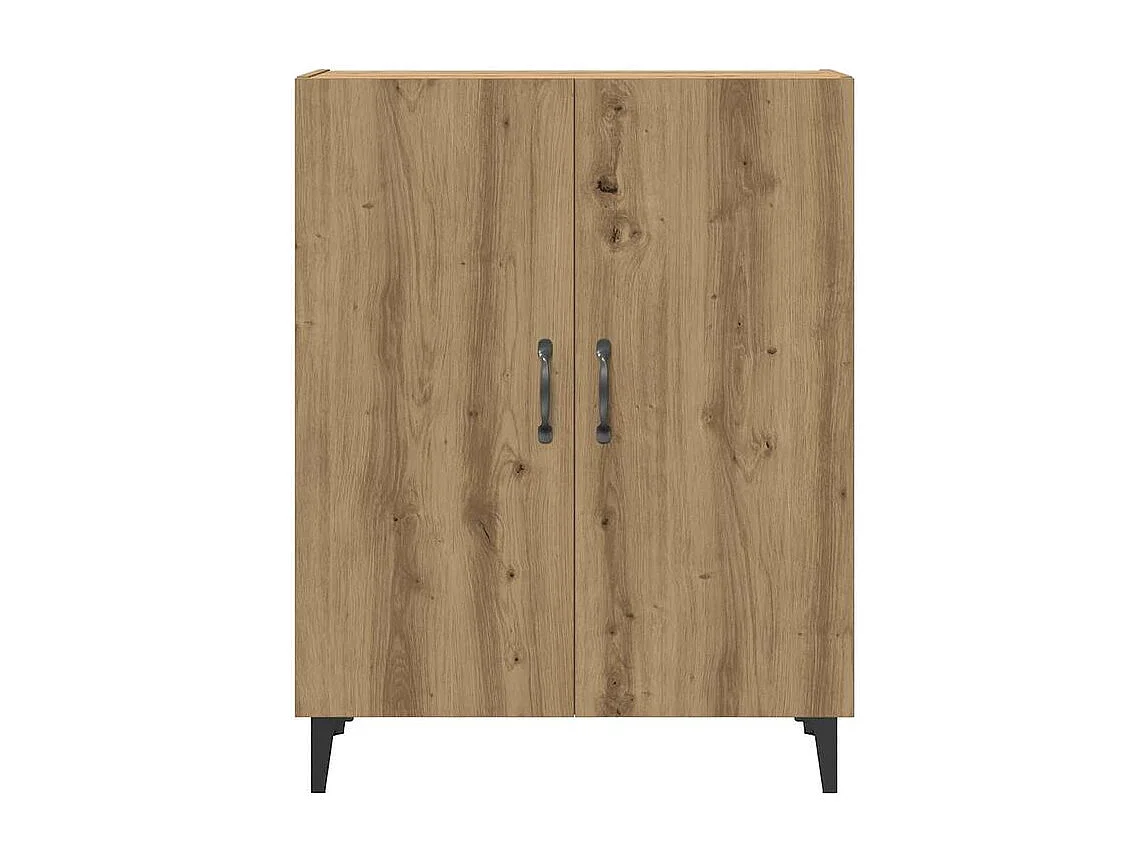 Buffet avec armoire murale chêne artisanal bois d'ingénierie