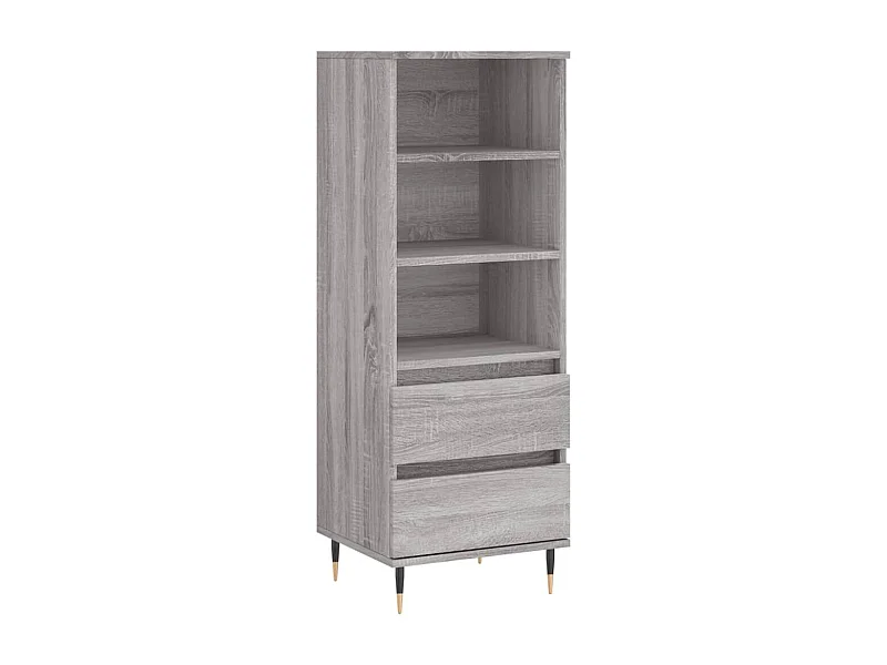 Buffet haut Sonoma gris 40x36x110 Bois d'ingénierie