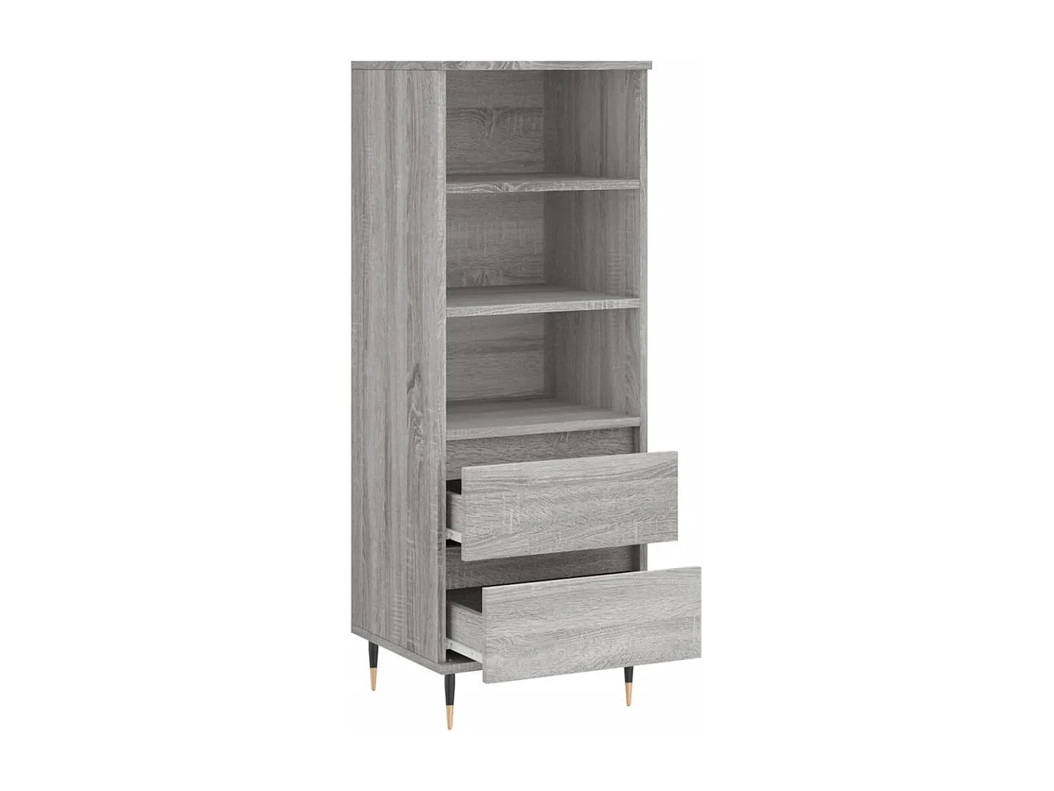 Buffet haut Sonoma gris 40x36x110 Bois d'ingénierie