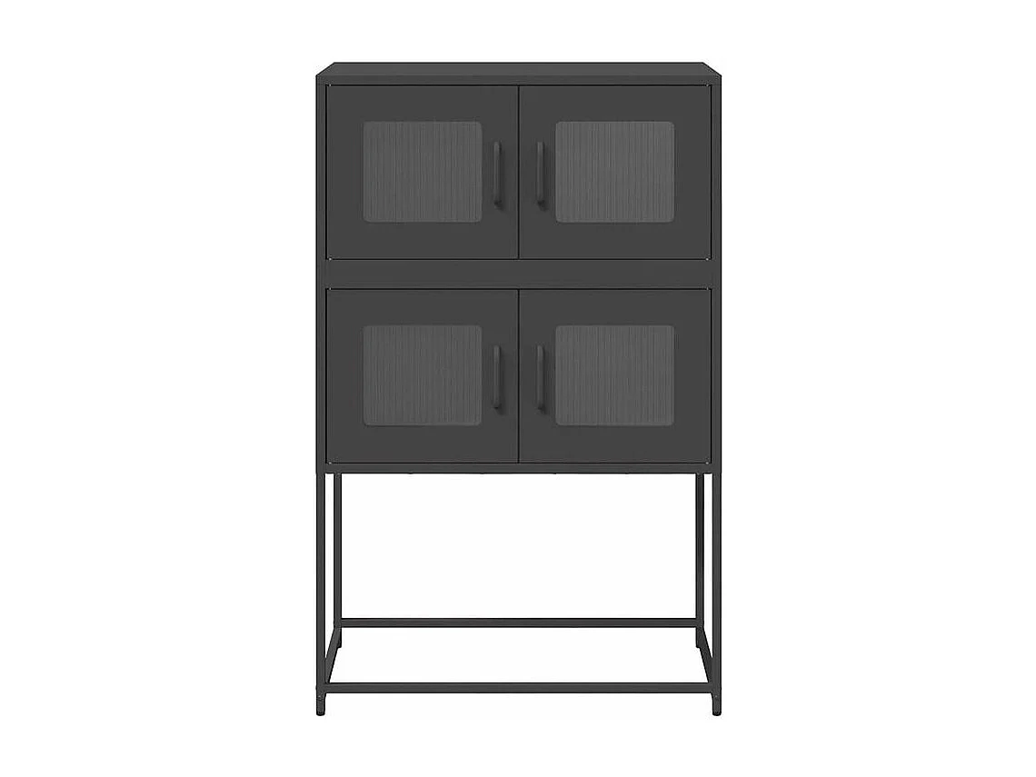 Buffet haut noir 68x39x107 acier