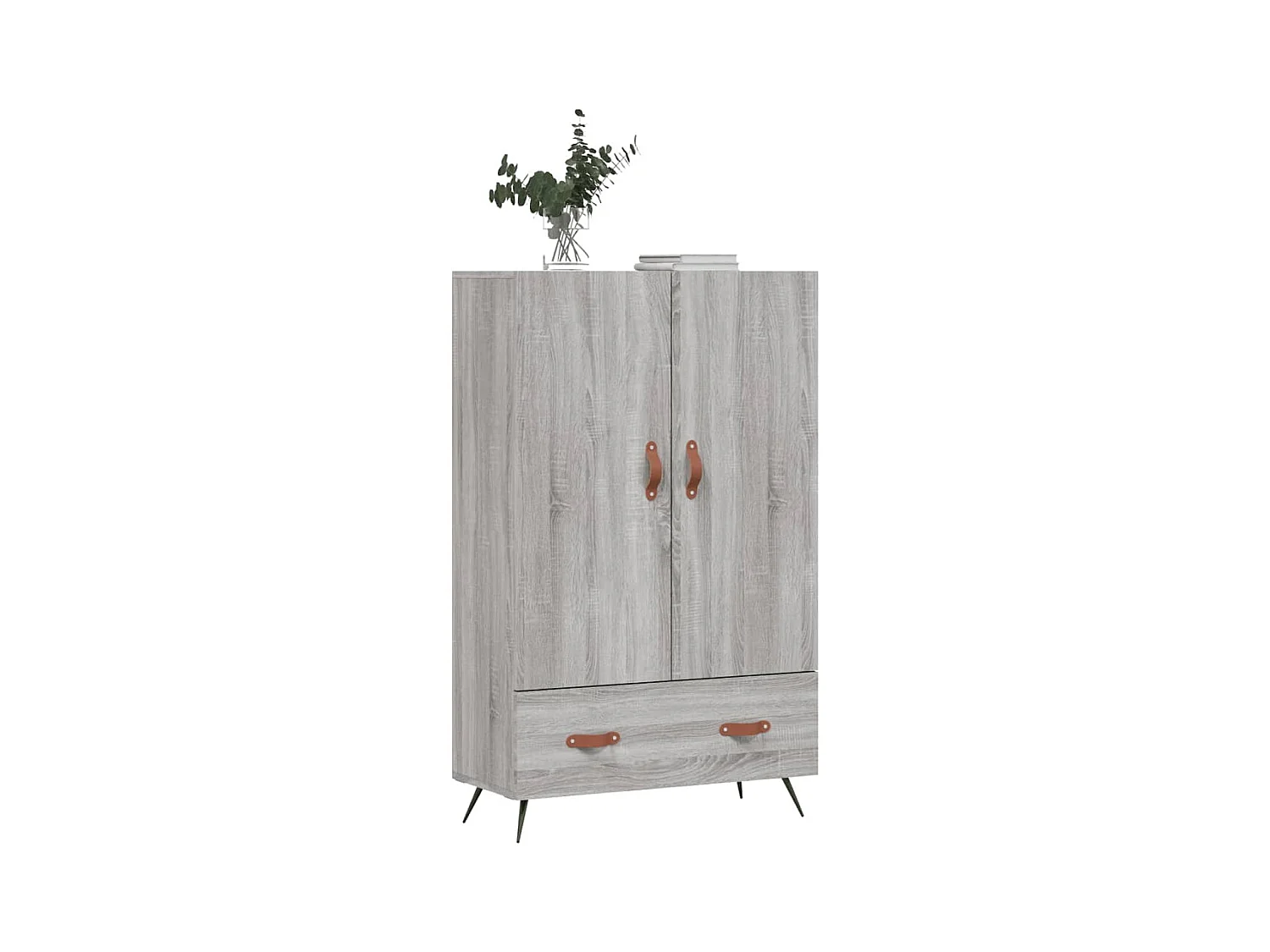 Buffet haut sonoma gris 69,5x31x115 bois d'ingénierie