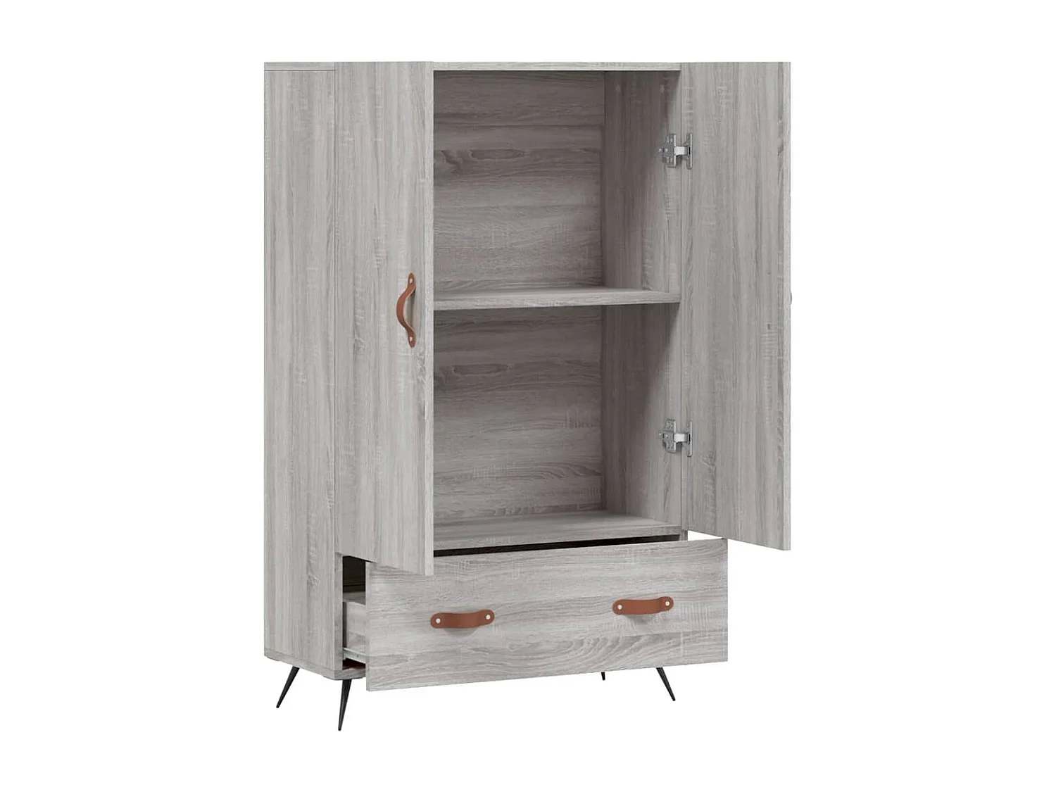 Buffet haut sonoma gris 69,5x31x115 bois d'ingénierie