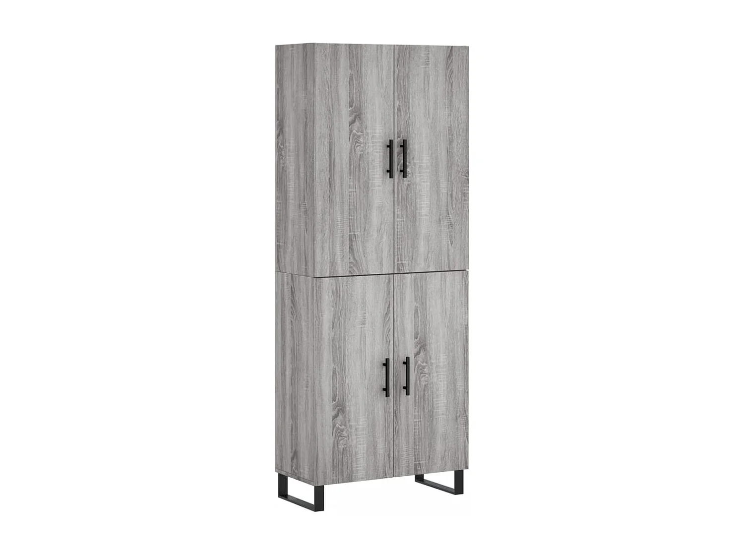 Buffet haut Sonoma gris 69,5x34x180 Bois d'ingénierie