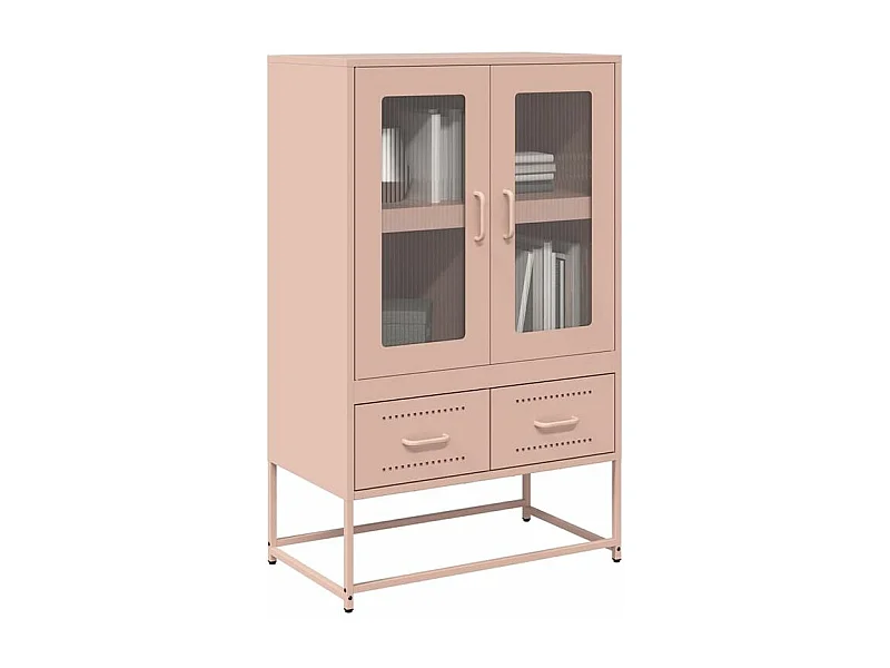 Buffet haut rose 68x39x111,5 acier