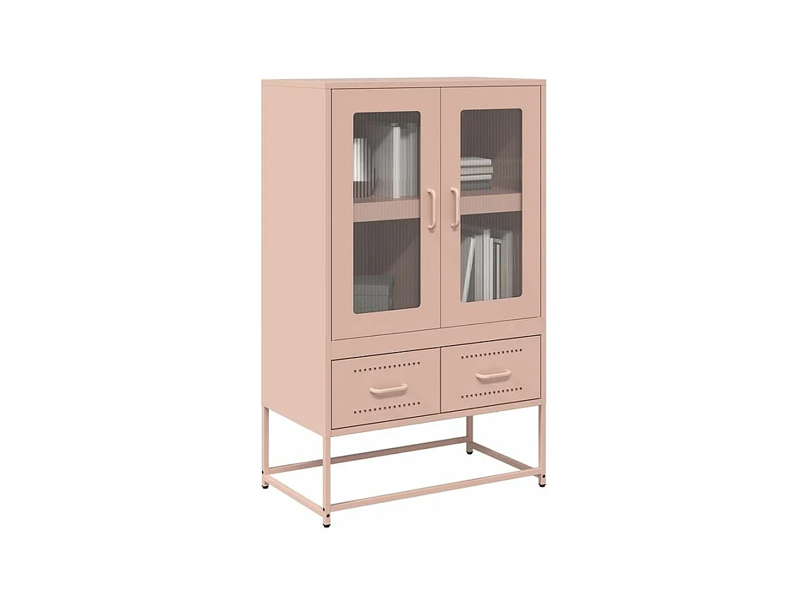 Buffet haut rose 68x39x111,5 acier