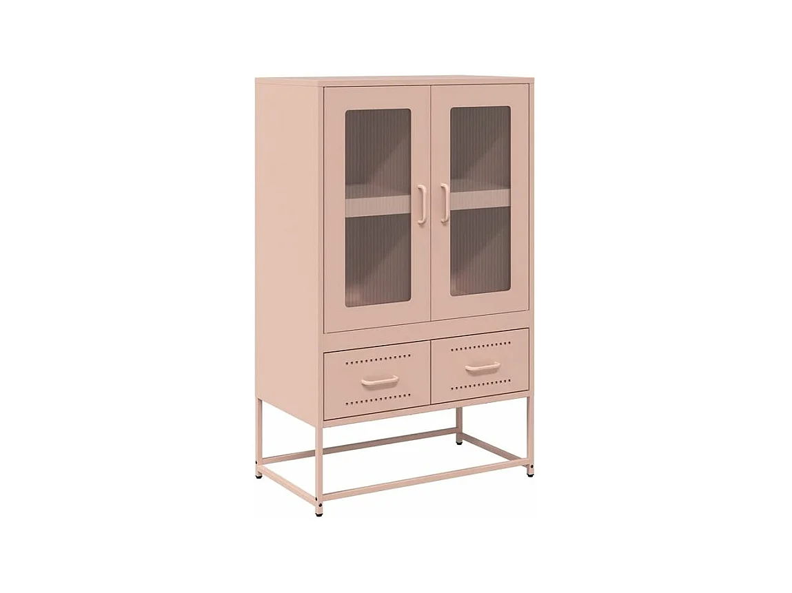 Buffet haut rose 68x39x111,5 acier