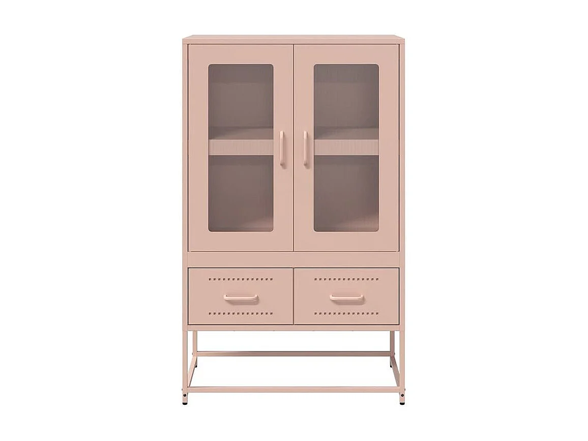 Buffet haut rose 68x39x111,5 acier