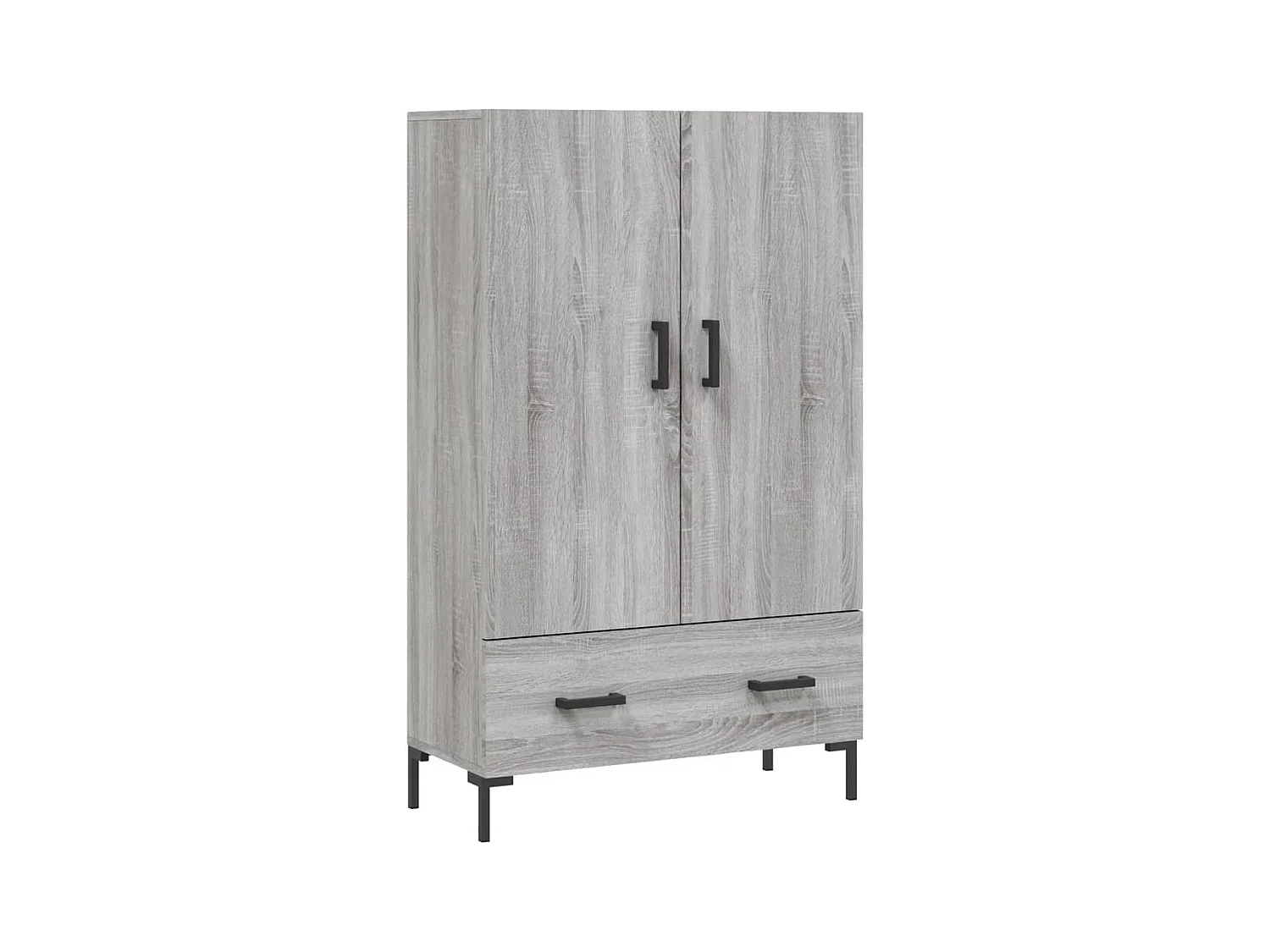 Buffet haut sonoma gris 69,5x31x115 bois d'ingénierie