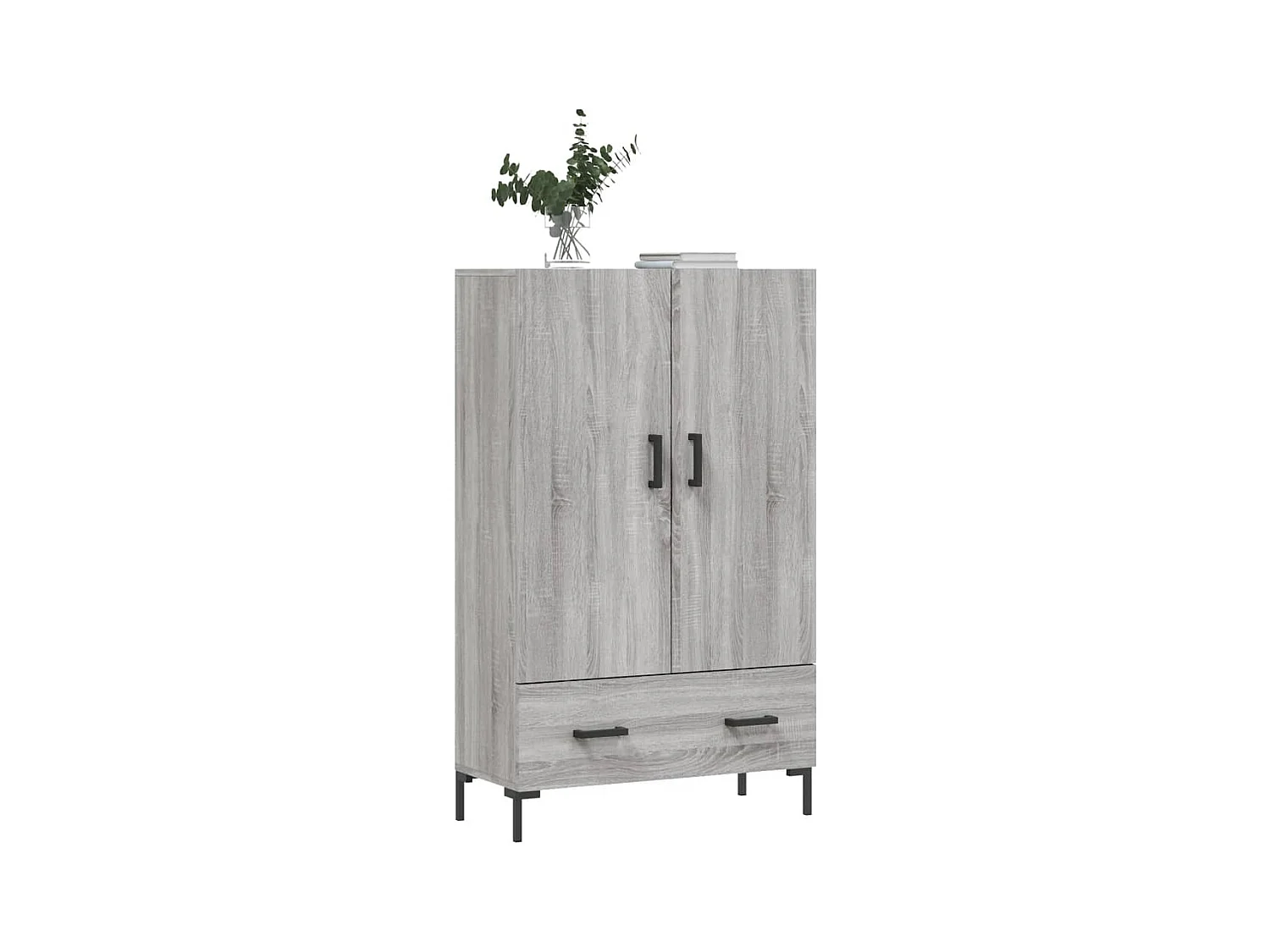 Buffet haut sonoma gris 69,5x31x115 bois d'ingénierie