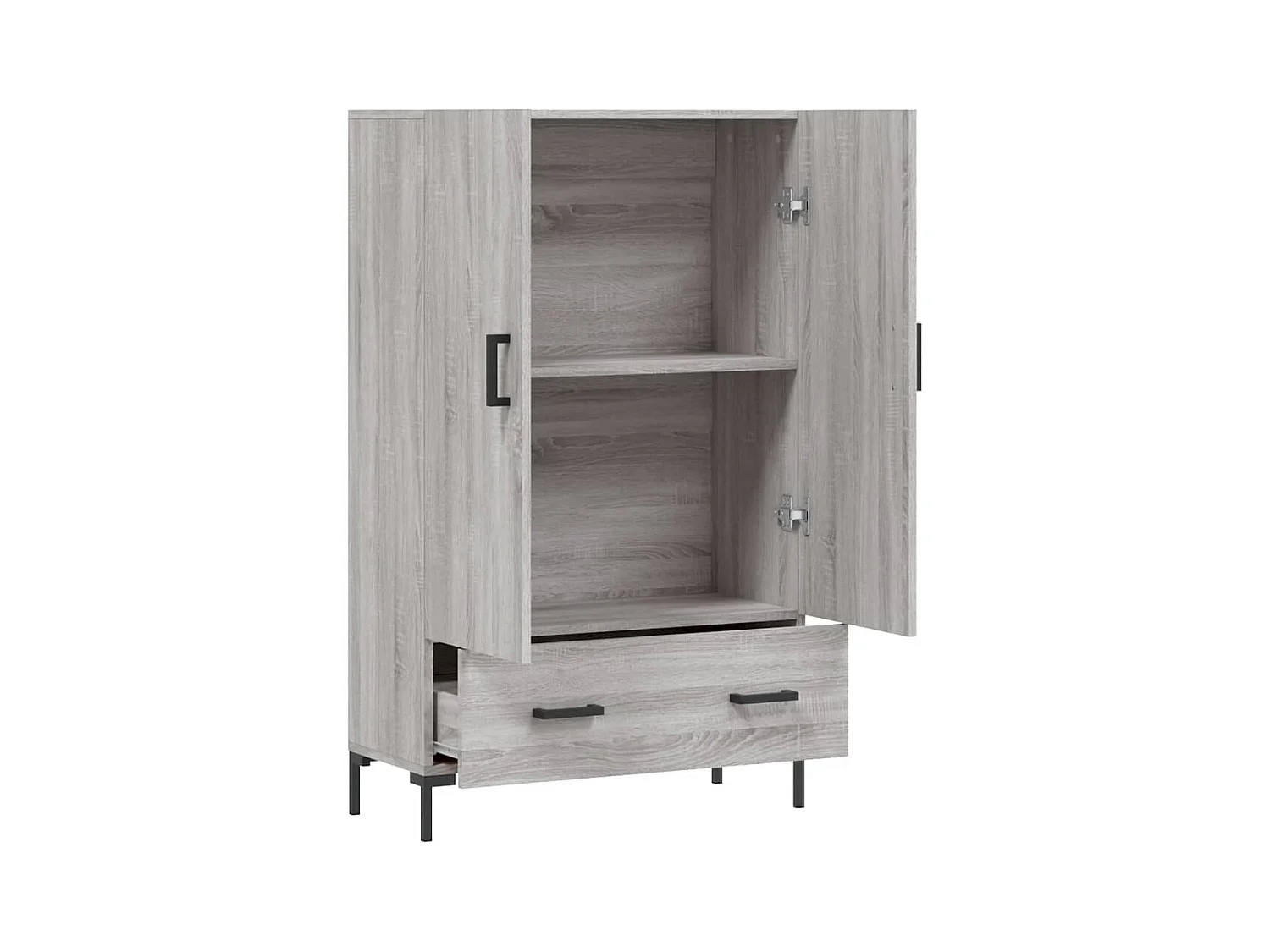 Buffet haut sonoma gris 69,5x31x115 bois d'ingénierie