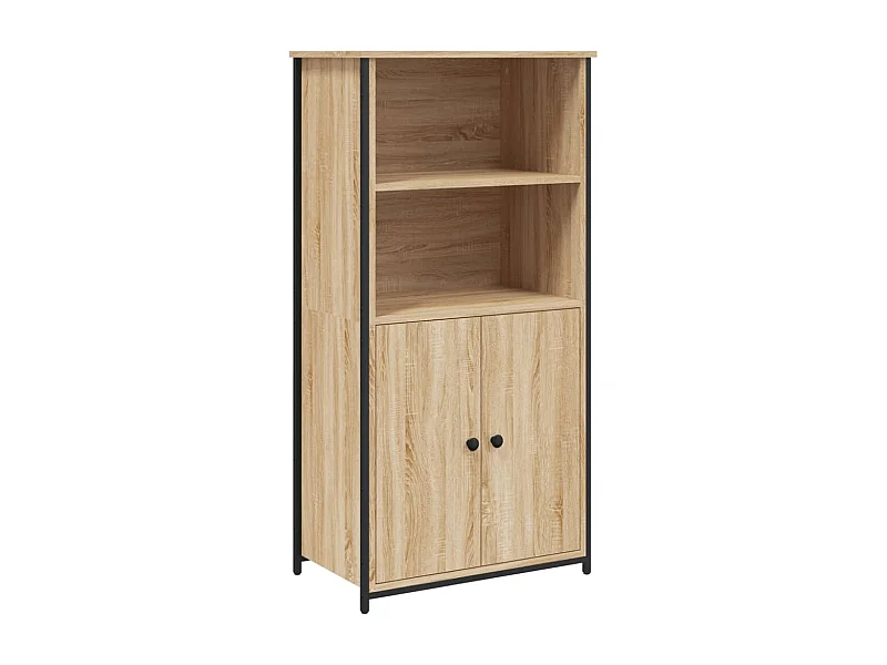 Buffet haut chêne sonoma 62x36x121,5 bois d'ingénierie