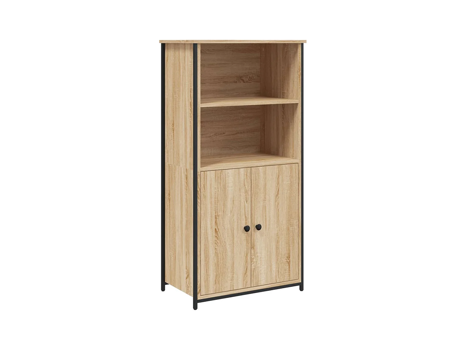 Buffet haut chêne sonoma 62x36x121,5 bois d'ingénierie