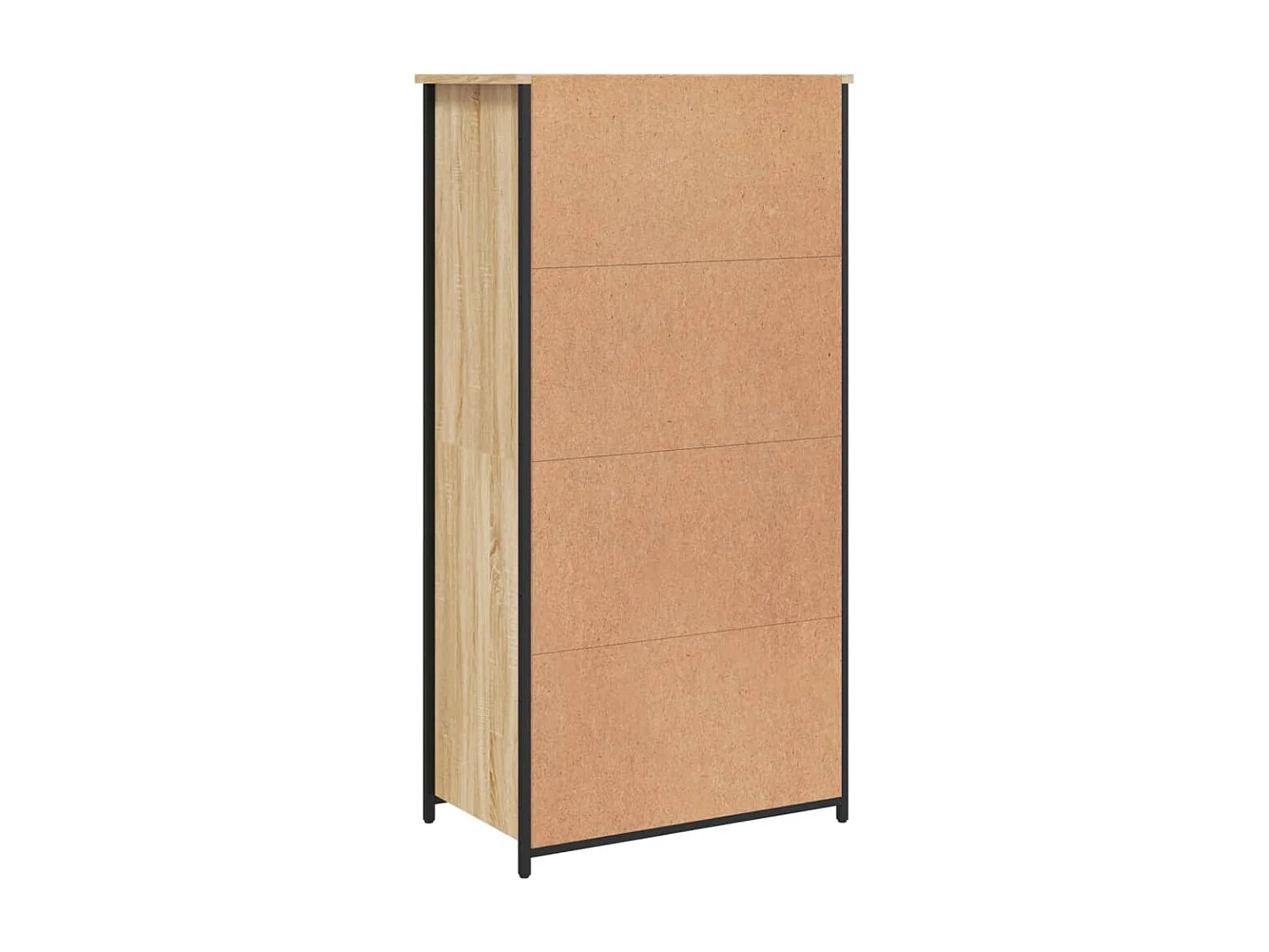 Buffet haut chêne sonoma 62x36x121,5 bois d'ingénierie