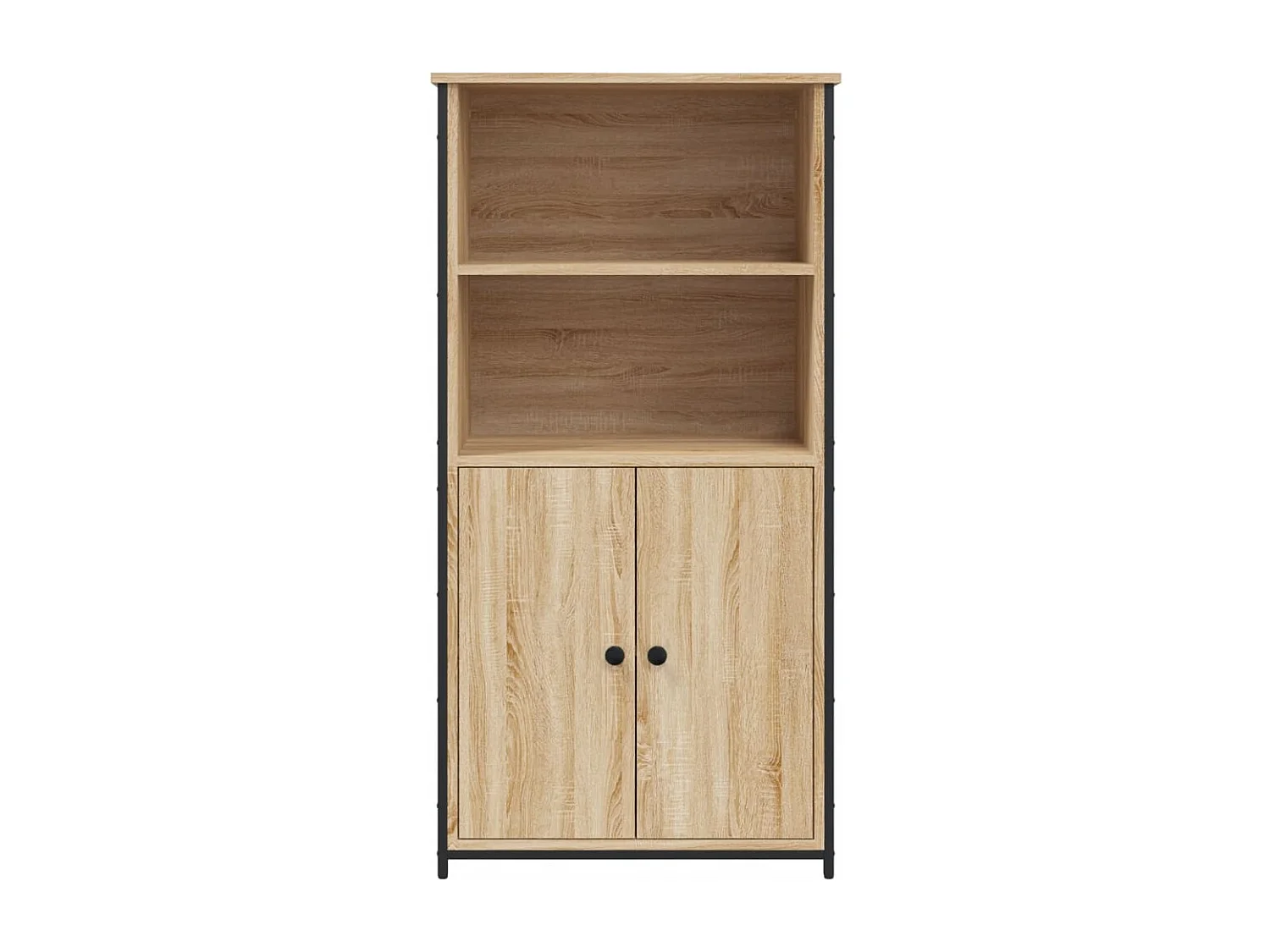 Buffet haut chêne sonoma 62x36x121,5 bois d'ingénierie