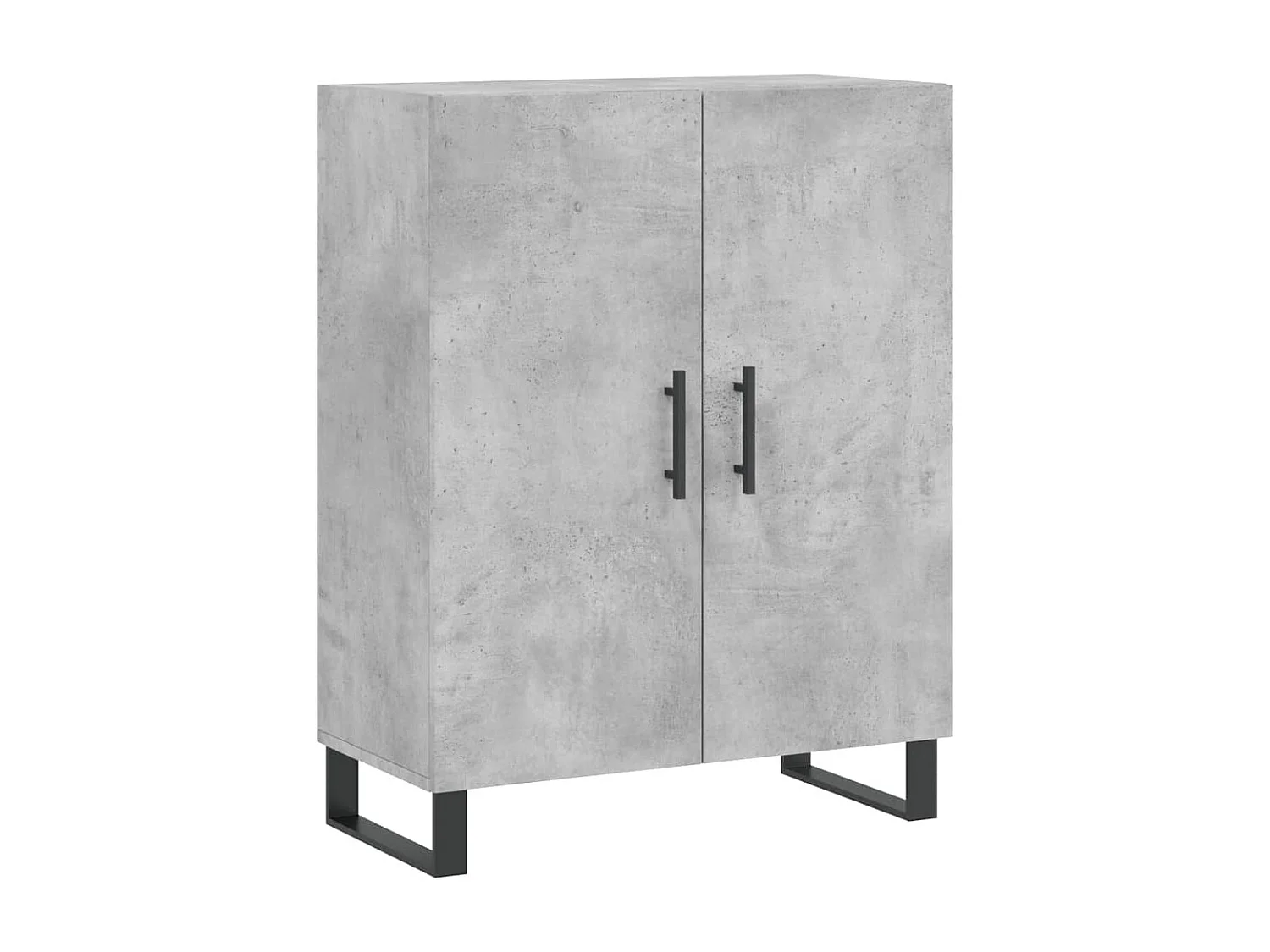 Buffet haut Gris béton 69,5x34x180 Bois d'ingénierie