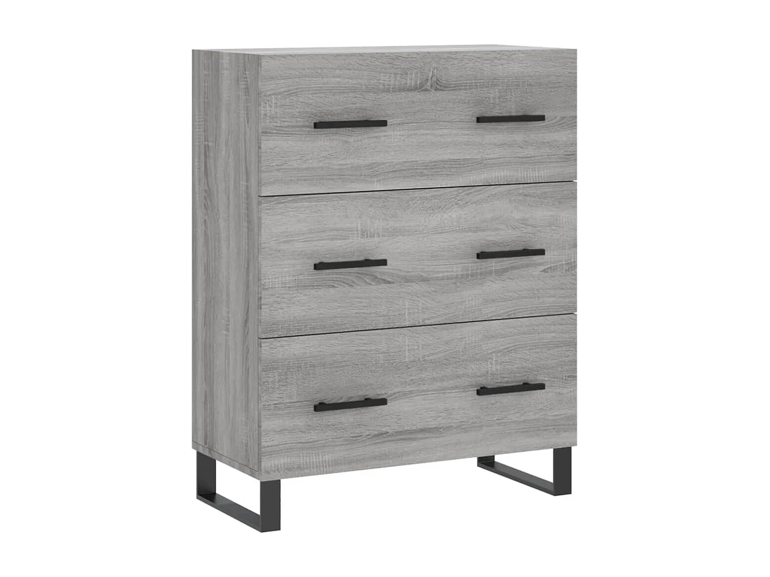 Buffet haut Sonoma gris 69,5x34x180 Bois d'ingénierie