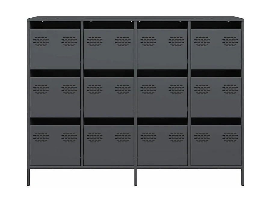 Buffet anthracite 135x39x103,5 acier laminé à froid