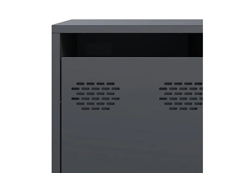 Buffet anthracite 135x39x103,5 acier laminé à froid