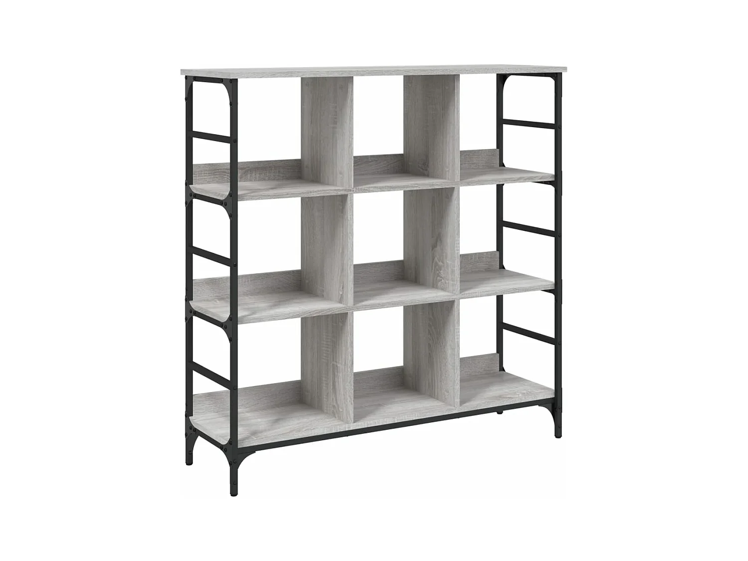 Buffet sonoma gris 102x32x103,5 bois d'ingénierie