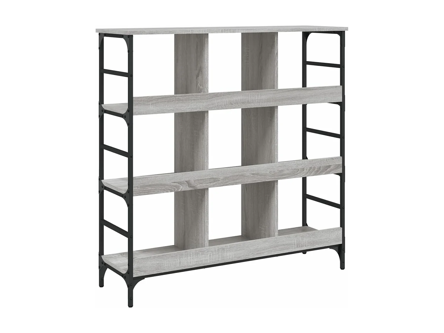 Buffet sonoma gris 102x32x103,5 bois d'ingénierie