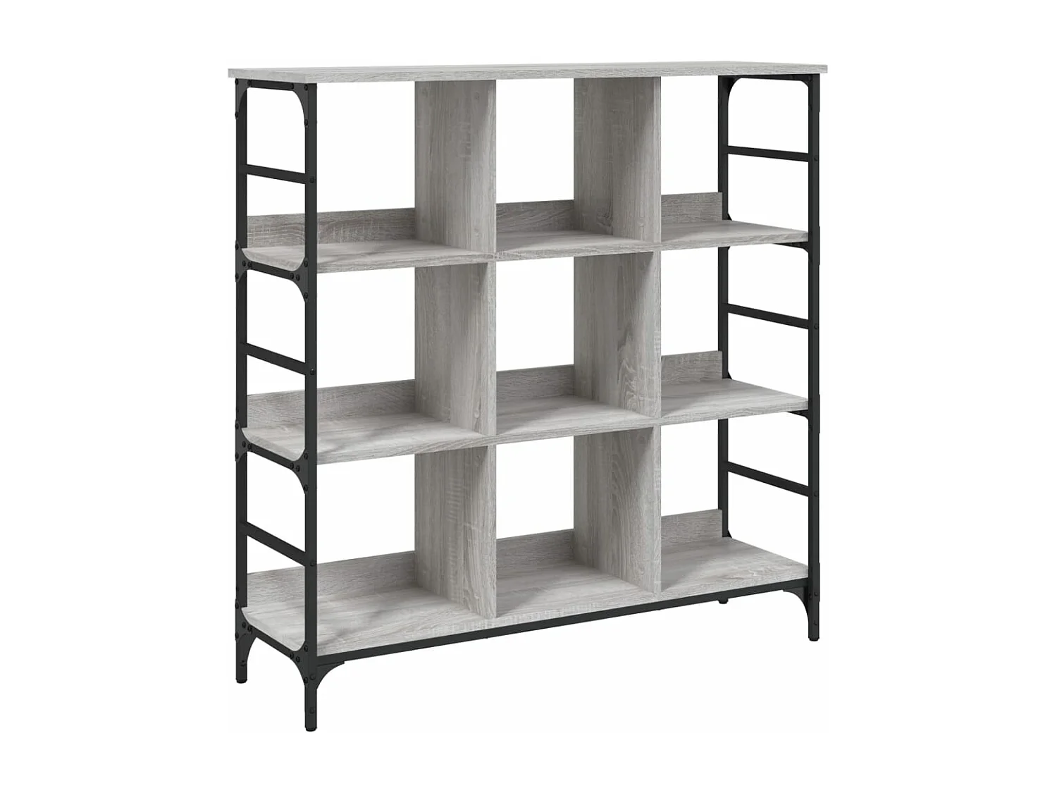 Buffet sonoma gris 102x32x103,5 bois d'ingénierie