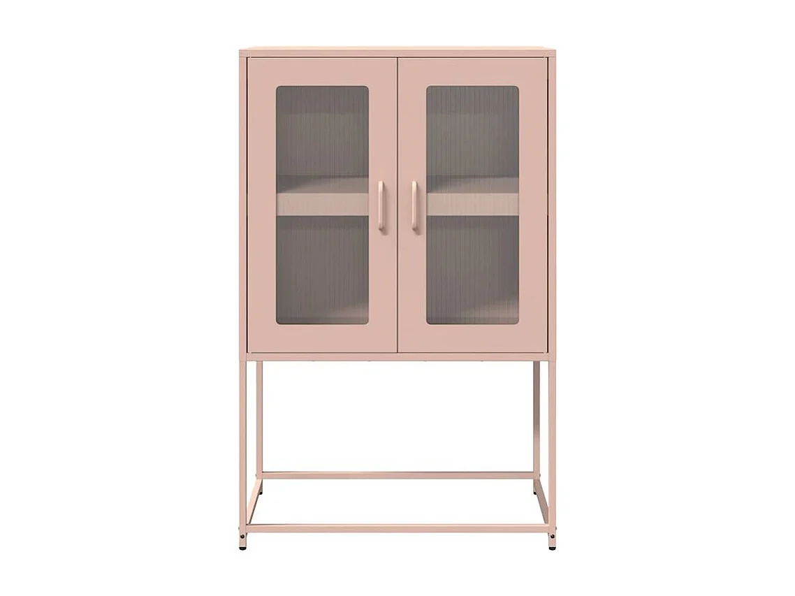 Buffet haut rose 68x39x107 acier