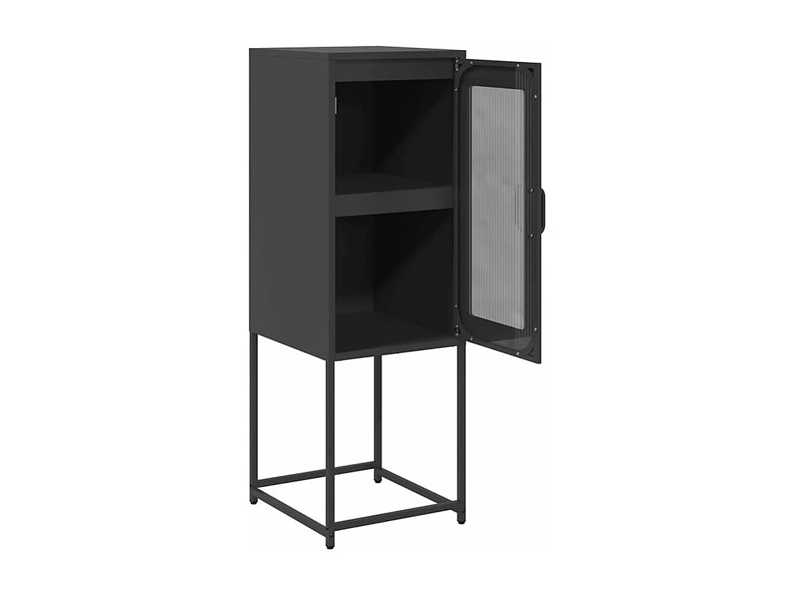 Buffet noir 36x39x107 acier laminé à froid