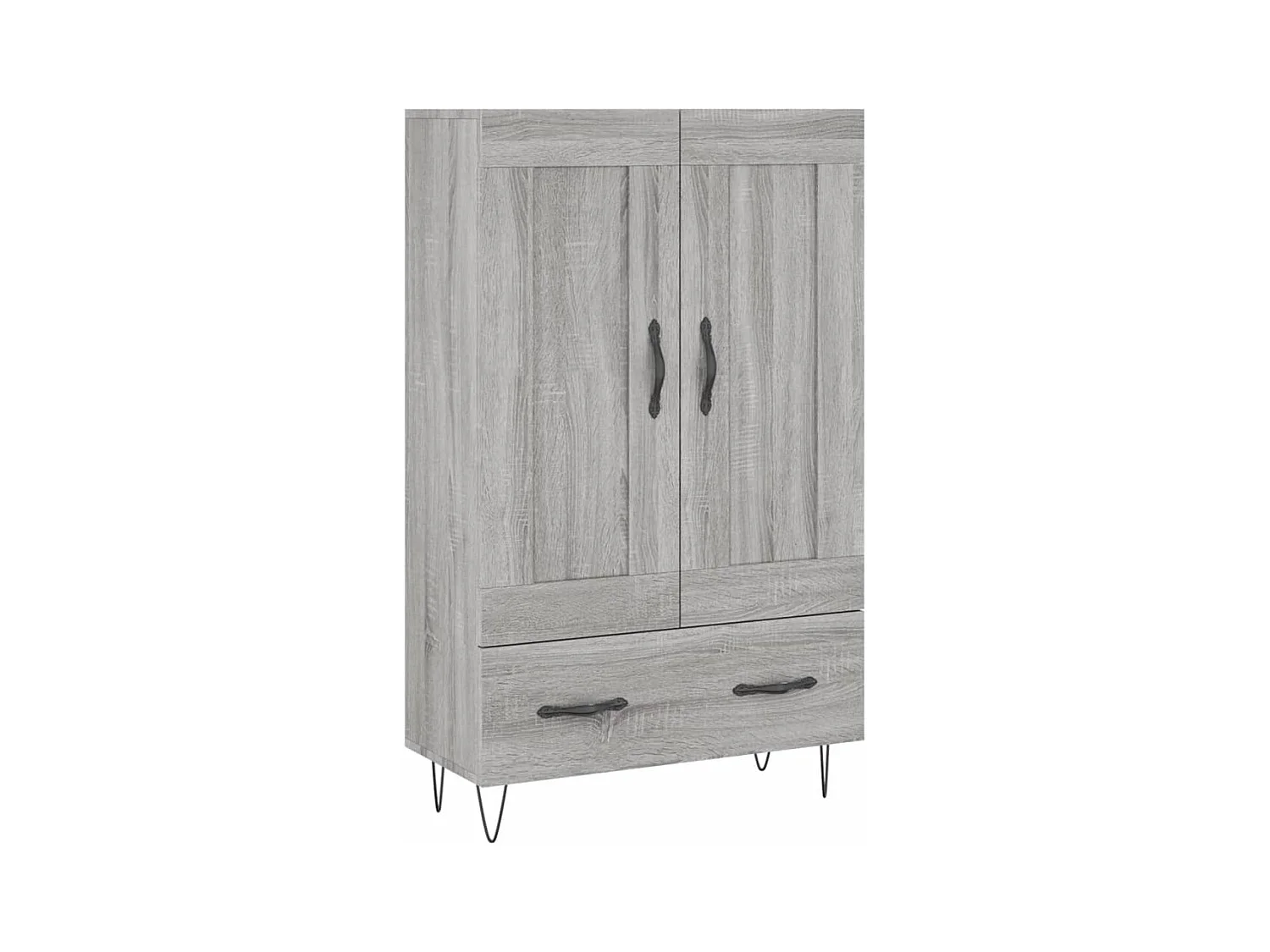 Buffet haut sonoma gris 69,5x31x115 bois d'ingénierie