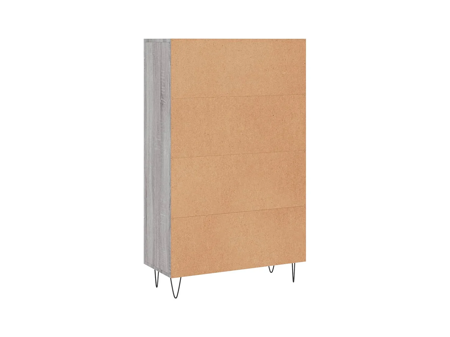 Buffet haut sonoma gris 69,5x31x115 bois d'ingénierie