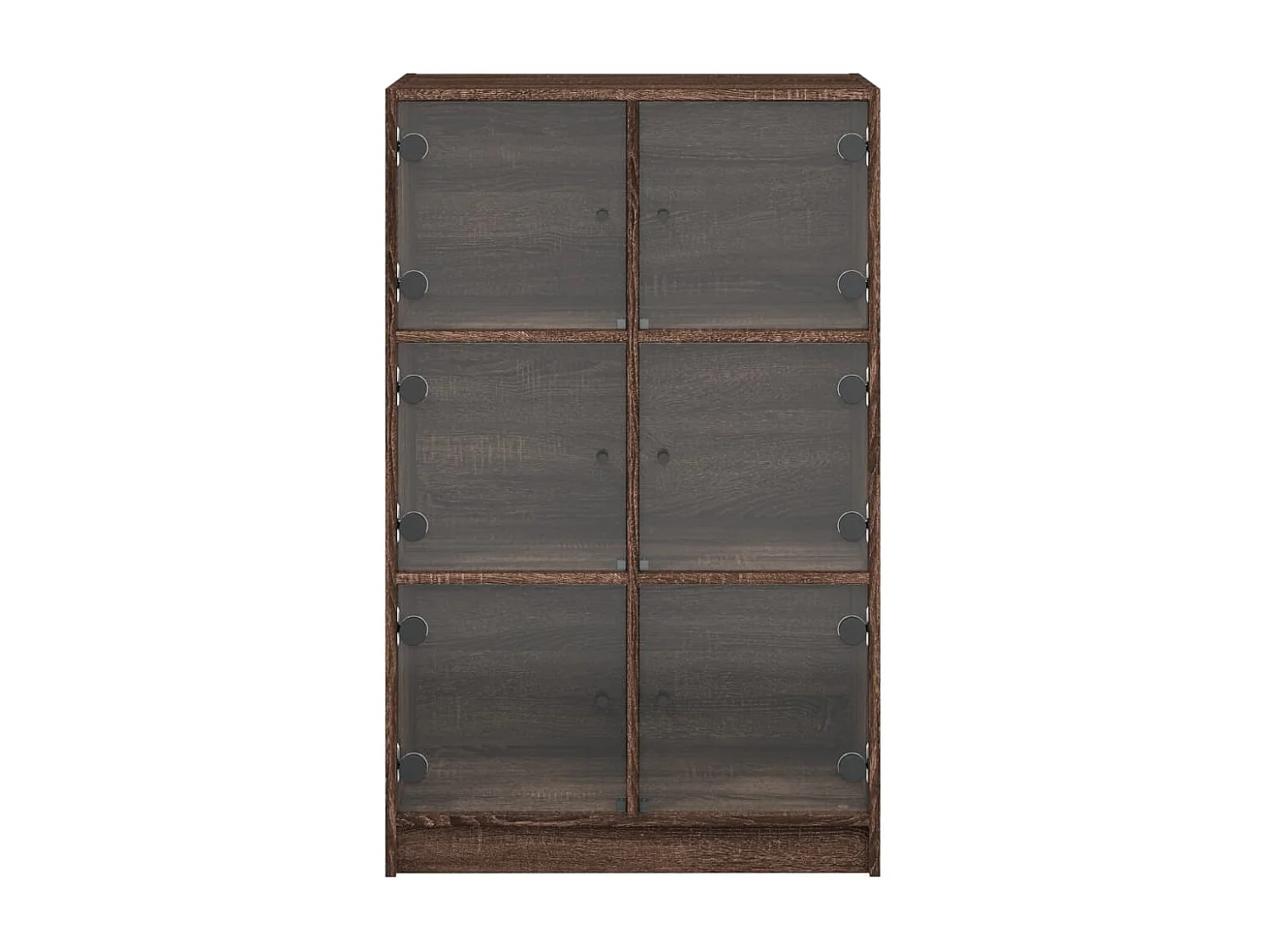 Buffet haut avec portes chêne marron bois d'ingénierie