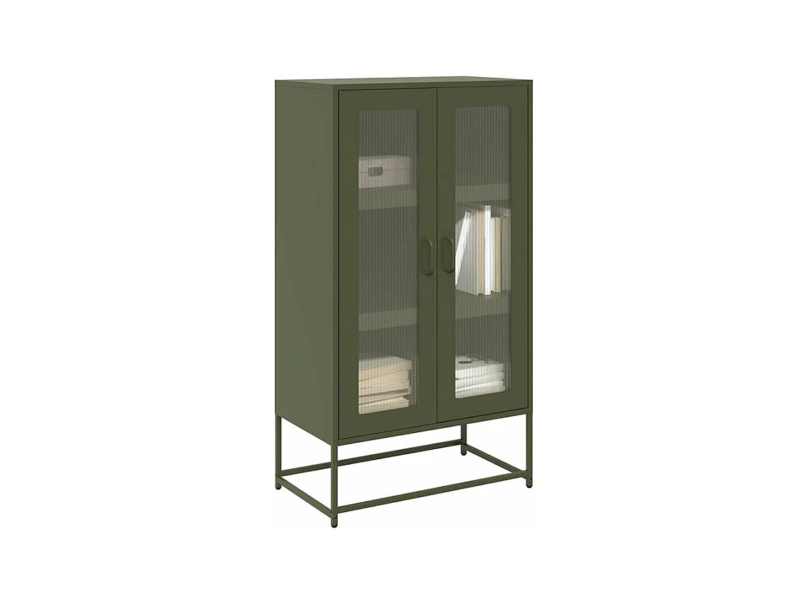 Buffet haut vert olive 68x39x123 acier