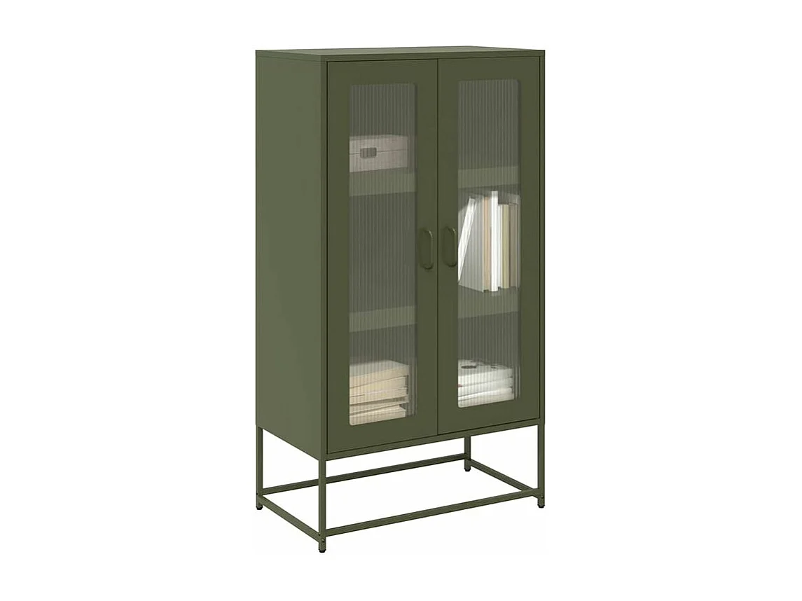 Buffet haut vert olive 68x39x123 acier