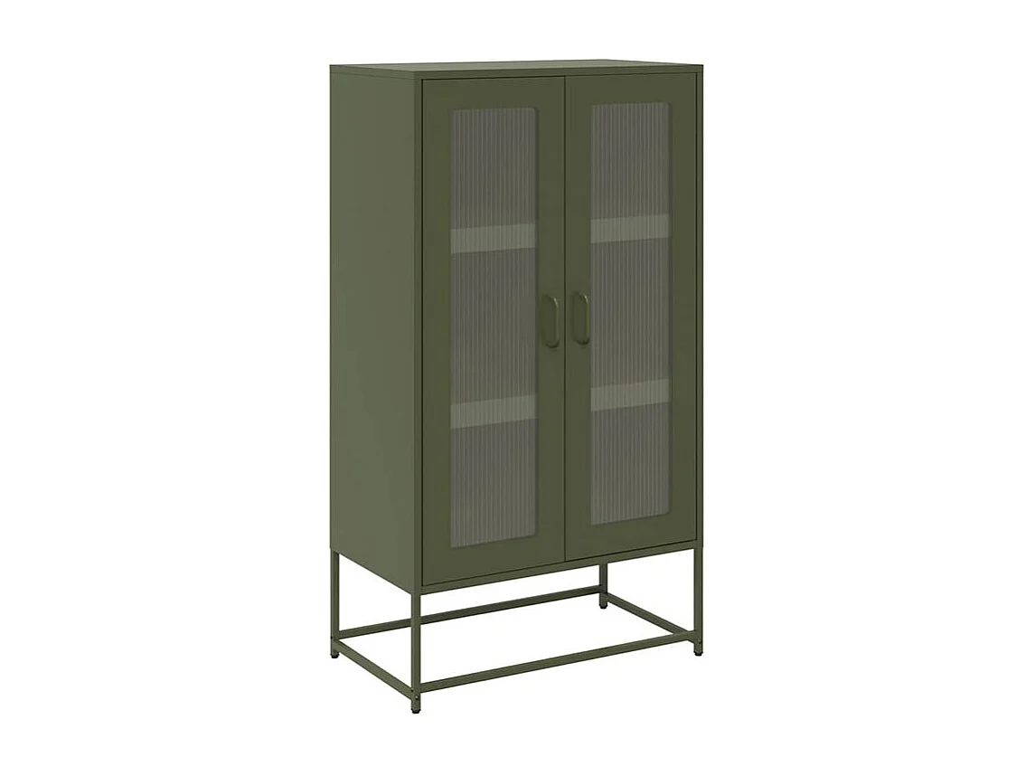 Buffet haut vert olive 68x39x123 acier