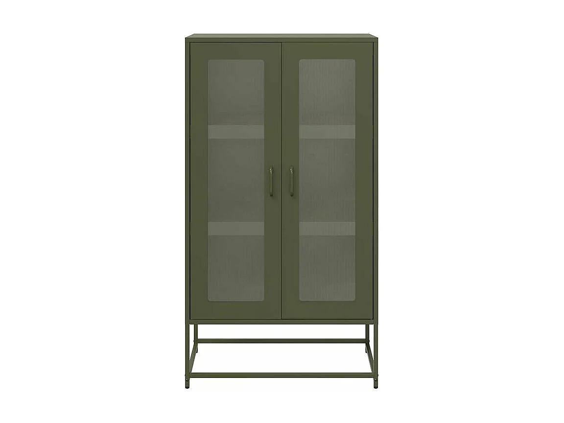 Buffet haut vert olive 68x39x123 acier