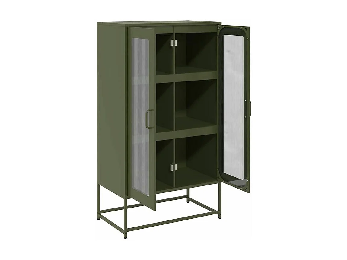 Buffet haut vert olive 68x39x123 acier