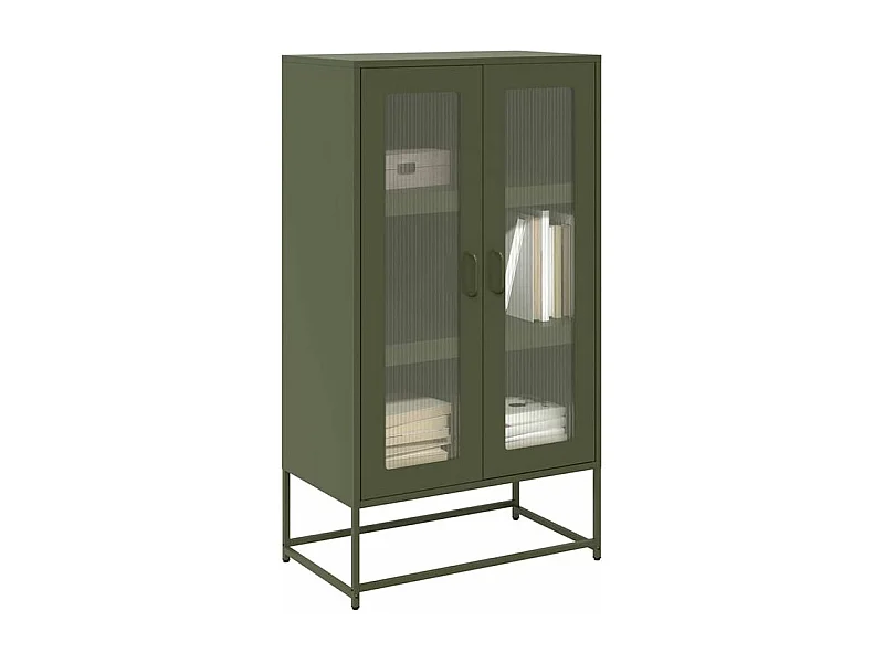 Buffet haut vert olive 68x39x123 acier