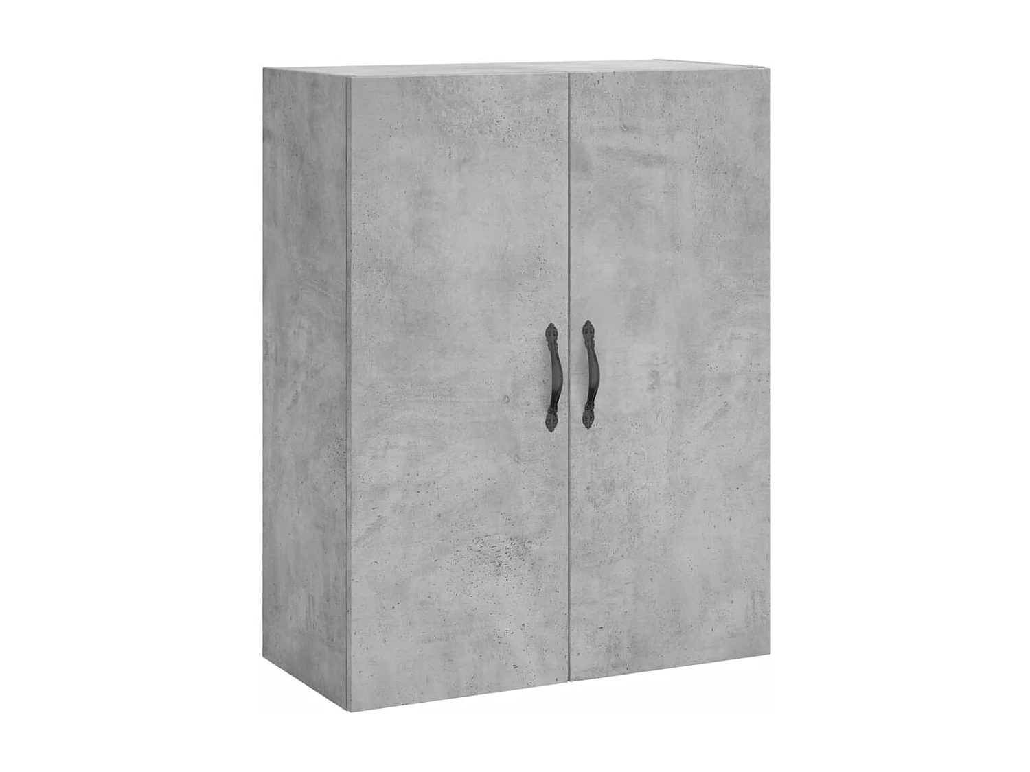 Buffet haut Gris béton 69,5x34x180 Bois d'ingénierie