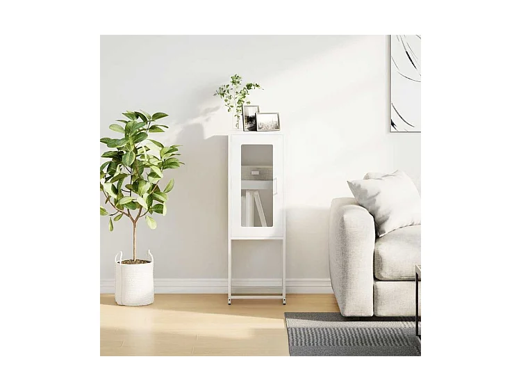 Buffet blanc 36x39x107 acier laminé à froid