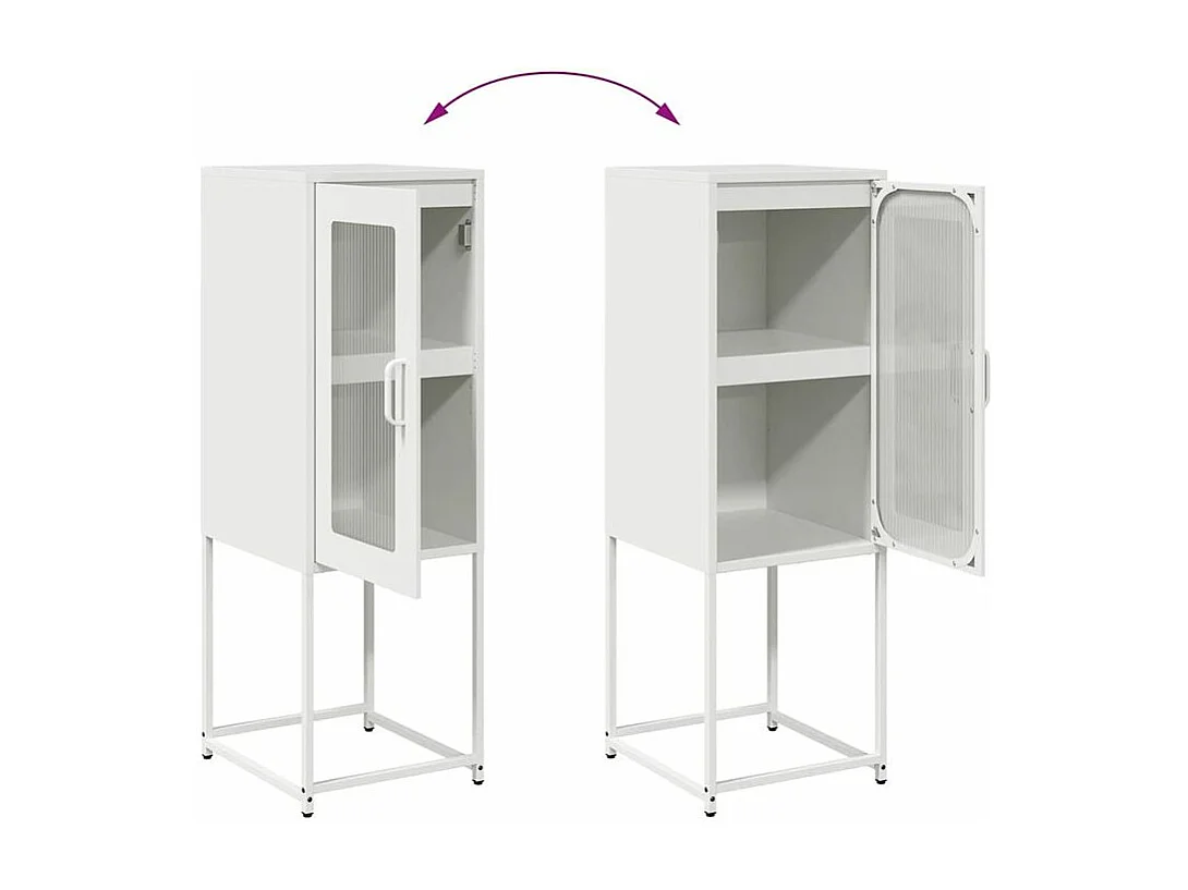 Buffet blanc 36x39x107 acier laminé à froid