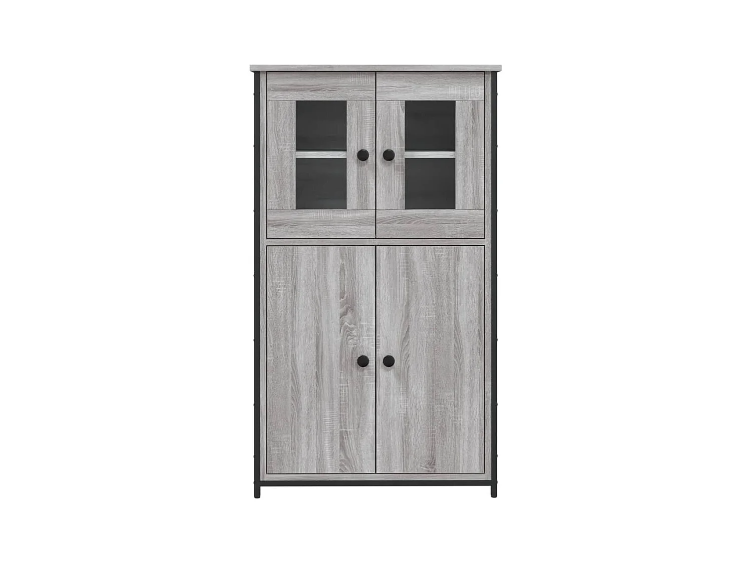 Buffet haut sonoma gris 62x32x106,5 bois d'ingénierie