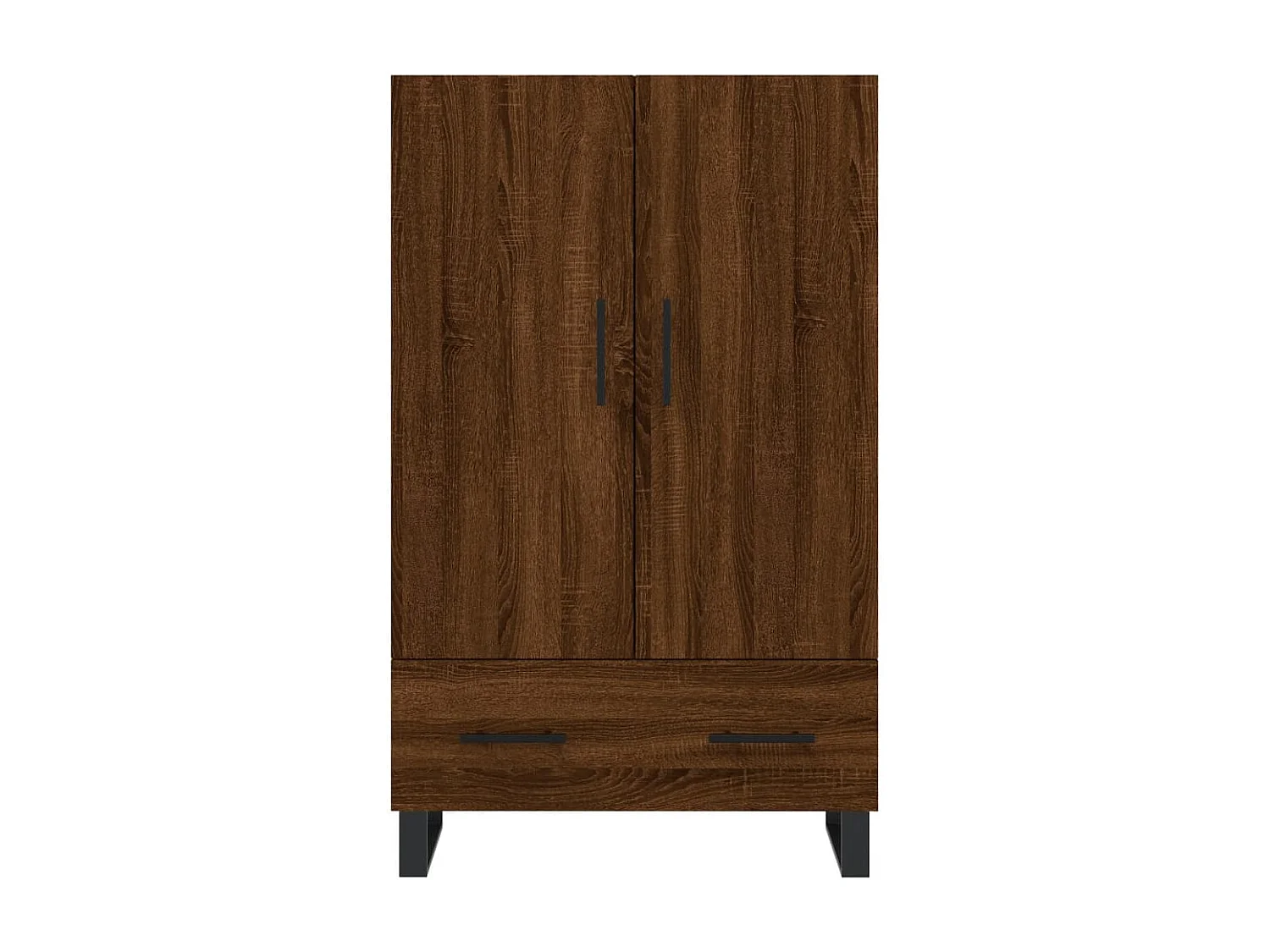 Buffet haut chêne marron 69,5x31x115 bois d'ingénierie