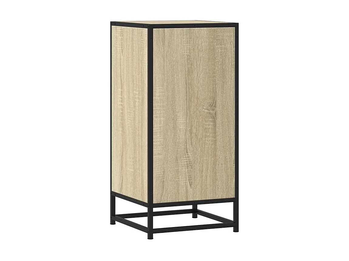 Buffet chêne sonoma 35,5x35x76 bois d'ingénierie et métal